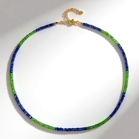 Collana in argento con Cianite del Nepal