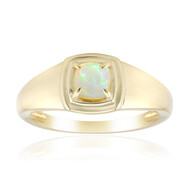 Gouden ring met een Braziliaanse witte opaal
