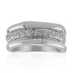 Zilveren ring met zirkonen (TPC)