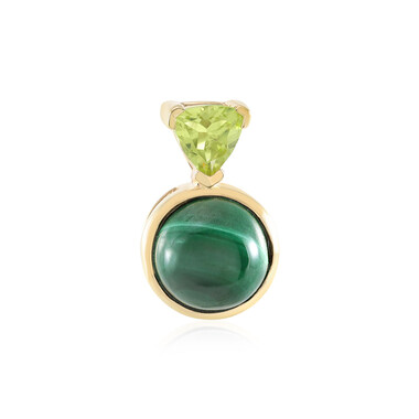 Colgante en plata con Malaquita
