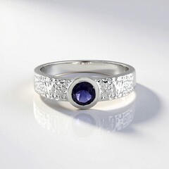 Anello in argento con Iolite