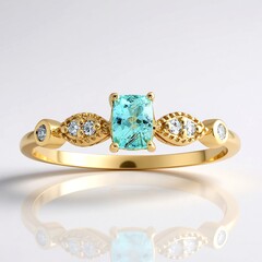 Brasilianischer Paraiba-Turmalin-Goldring