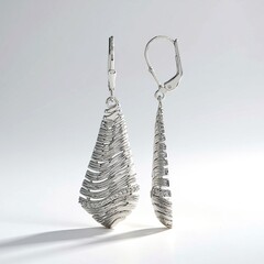 Boucles d'oreilles en argent et Zircon (MONOSONO COLLECTION)