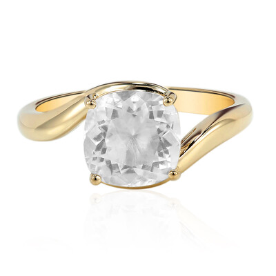 Gouden ring met een Mexicaanse hyaliet opaal