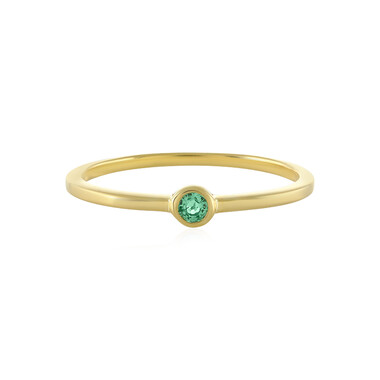 Bague en argent et Emeraude de Russie