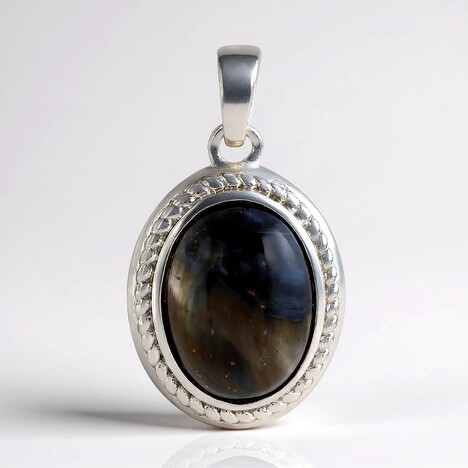Ciondolo in argento con Pietersite