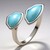 Bague en argent et Larimar