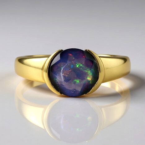 Anello in argento con Opale Mezezo