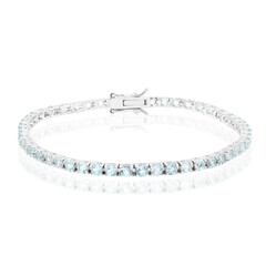 Sky Blue Topaz Silver Bracelet