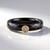 Bague en céramique et Diamant champagne SI2
