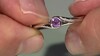 Zilveren ring met een Ceylon paarse saffier
