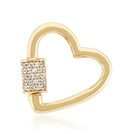 Zilveren hanger met zirkonen