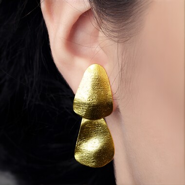 Pendientes en plata (Joias do Paraíso)