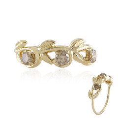 Gouden ring met I3 Champagne Diamanten (de Melo)