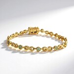 Bracciale in oro con Tormalina Paraíba (CUSTODANA)