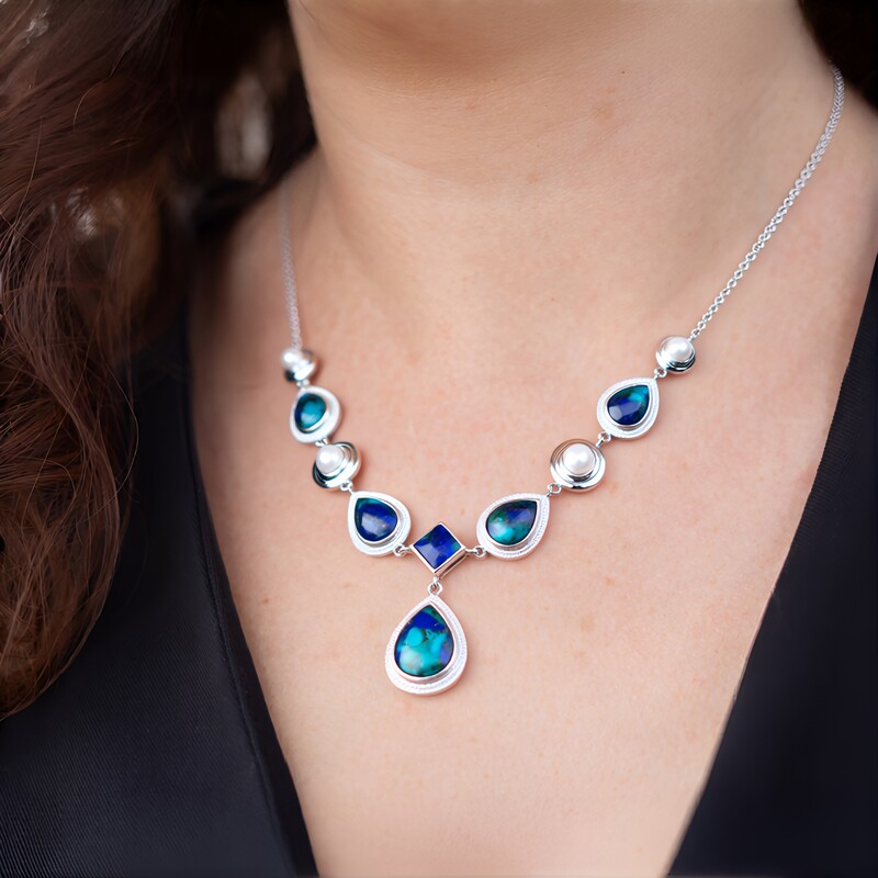 Collana in argento con Gemma