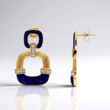 Orecchini in oro con Lapislazzuli (CIRARI)