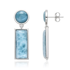 Orecchini in argento con Larimar