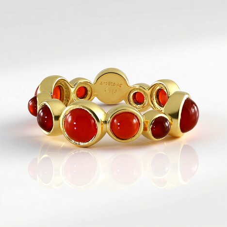 Bague en argent et Cornaline (KM by Juwelo)