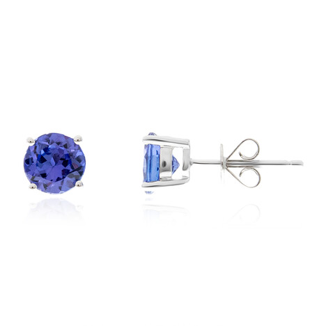 Pendientes en oro con Tanzanita AAA