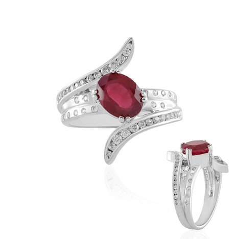 Anillo en plata con Rubí de Madagascar (de Melo Essence)