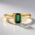 Anello in oro con Tormalina Verde di Benedito