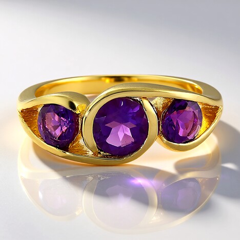 Anello in argento con Ametista