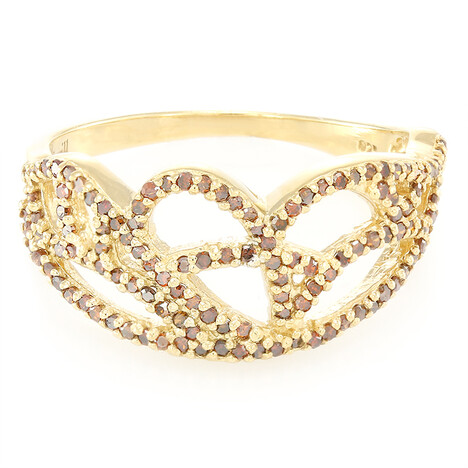 Bague en argent et Diamant fantaisie