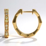 Orecchini in oro con Diamante Fancy SI2 (CIRARI)