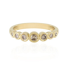 Anillo en plata con Diamante chocolate I2
