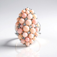 Anello in argento con Opale Rosa (de Melo Essence)
