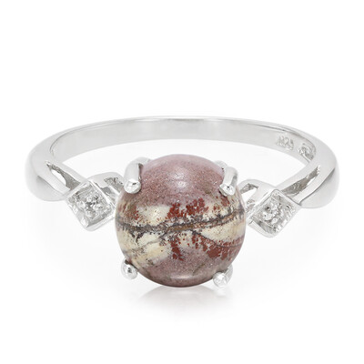 Anello in argento con Diaspro Dentritico Sonora
