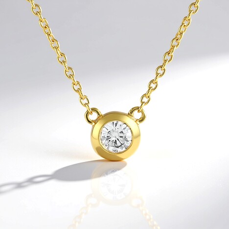 Collana in argento con Diamante I2 (H)