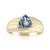 Bague en or et Tanzanite non chauffée (de Melo Gold)