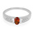 Hessonite Garnet Silver Ring