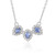Collar en plata con Zafiro azul Ceylon