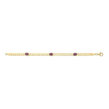 Brazalete en plata con Rubí de Birmania