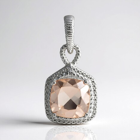 Ciondolo in argento con MORGANITE MARROPINO