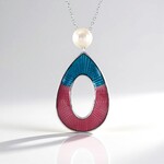 Collana in argento con Perla d'Acqua Dolce Bianca (Adela Silber)