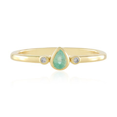 Anillo en plata con Esmeralda de Colombia