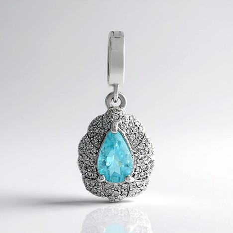 Ciondolo in argento con Apatite Blu