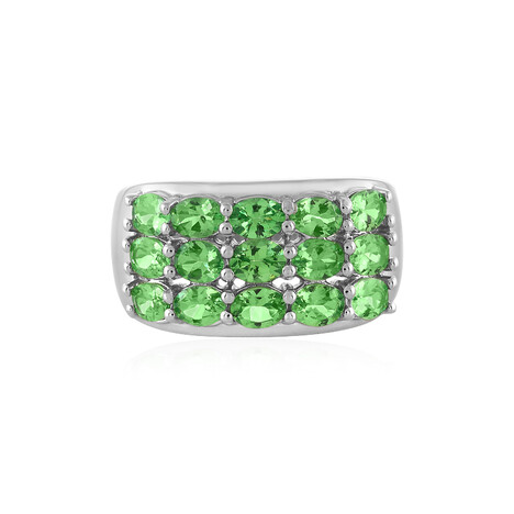 Bague en argent et Grenat Tsavorite