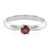 Bague en argent et Rubis du Malawi