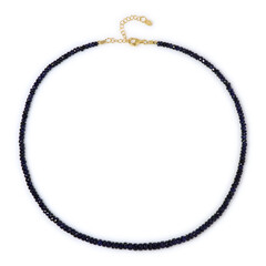 Collier en argent et Saphir bleu