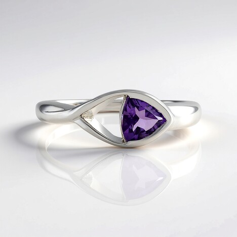 Anello in argento con Ametista del Marocco