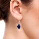 Gouden oorbellen met Blauwe Ceylon saffieren