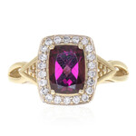 Gouden ring met een rhodliet (CIRARI)