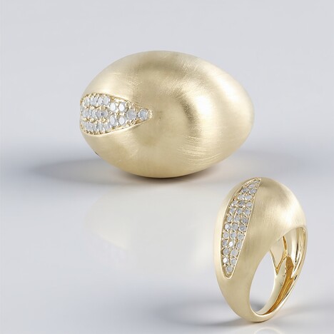 Anello in oro con Diamante I3 (H) (de Melo)