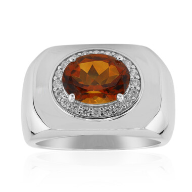 Madeira Citrine Silver Ring