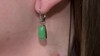 Zilveren oorbellen met chrysopraasstenen (KM by Juwelo)